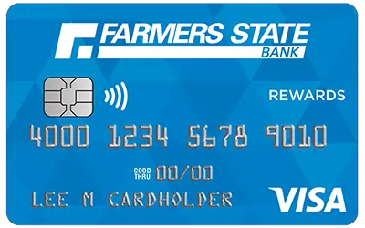 image of blue credit card