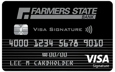 image of black credit card