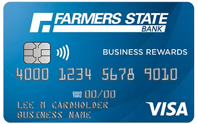 image of blue credit card